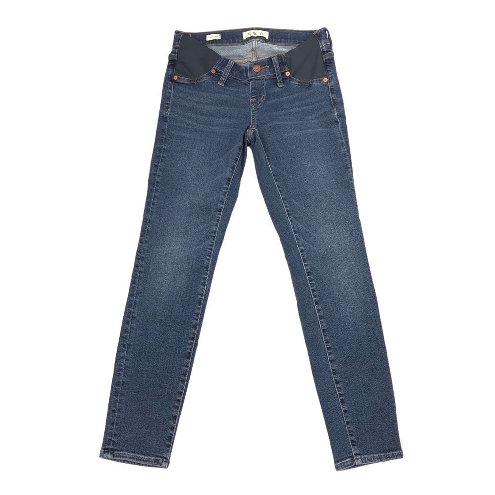 Madewell Maternity Skinny Stretch Jeans Size 26 26X28 Blue Low Rise